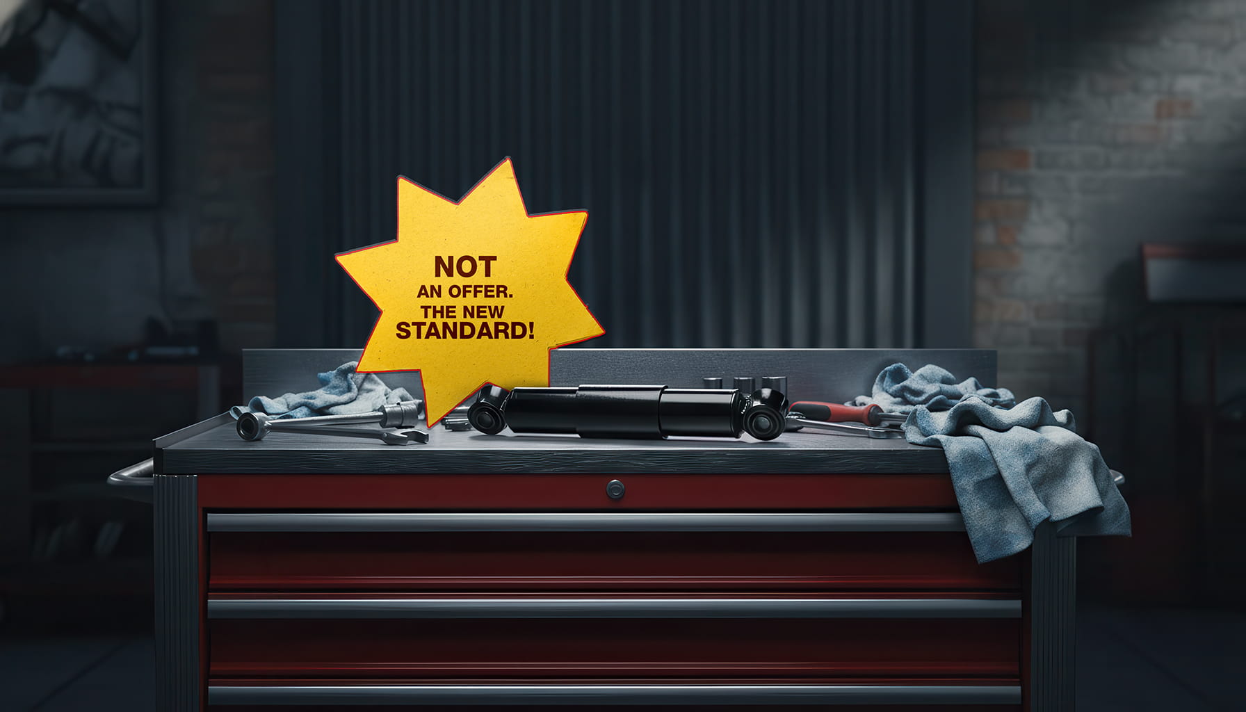 TRP aftermarket truck part on workshop bench highlighting permanent price reductions